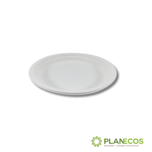 Descubre la belleza natural y la responsabilidad ambiental del Plato Redondo Plano 6" 15 cm de Bagazo