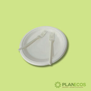 Nuestro tenedor de almidón de maíz se biodegrada completamente, ¡reduce tu huella de carbono!