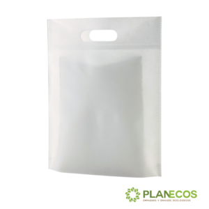 Bolsa ecológica de cambrel ideal para tranporte de alimentos o empaque de productos textiles, entre otros, totalmente reciclable.