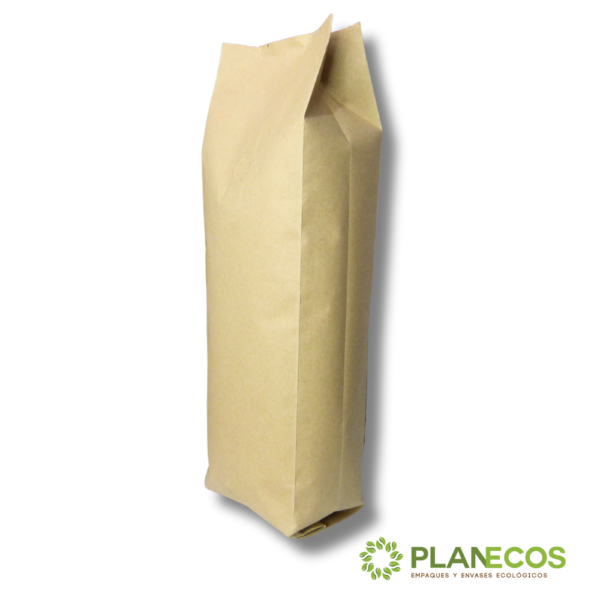 Bolsa Flow Pack-Válvula 500Gr kraft - Imagen 3
